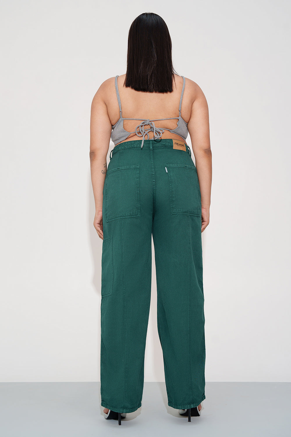 Green Blaze Trail Curve Straight Jeans