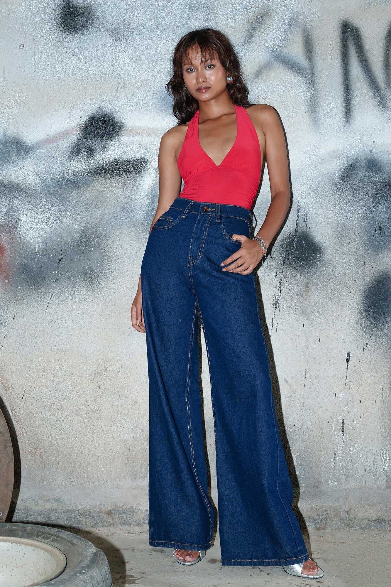 Timeless Indigo Women's Wide Jeans