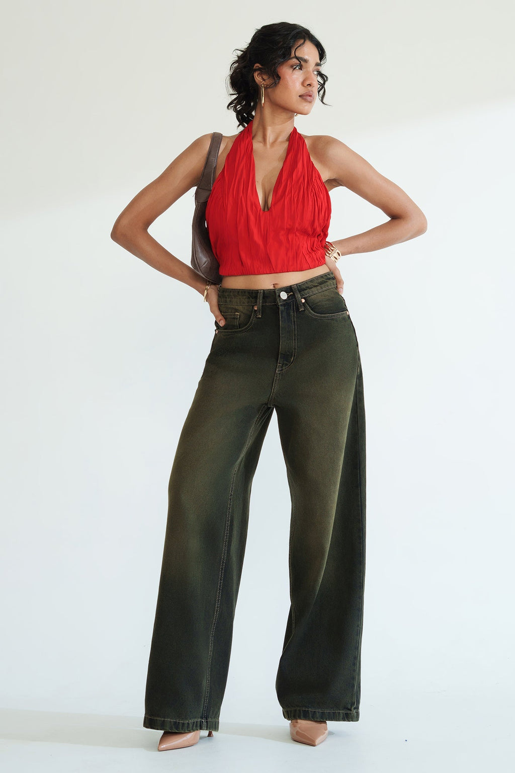 Oakmoss Women's Baggy Straight Jeans