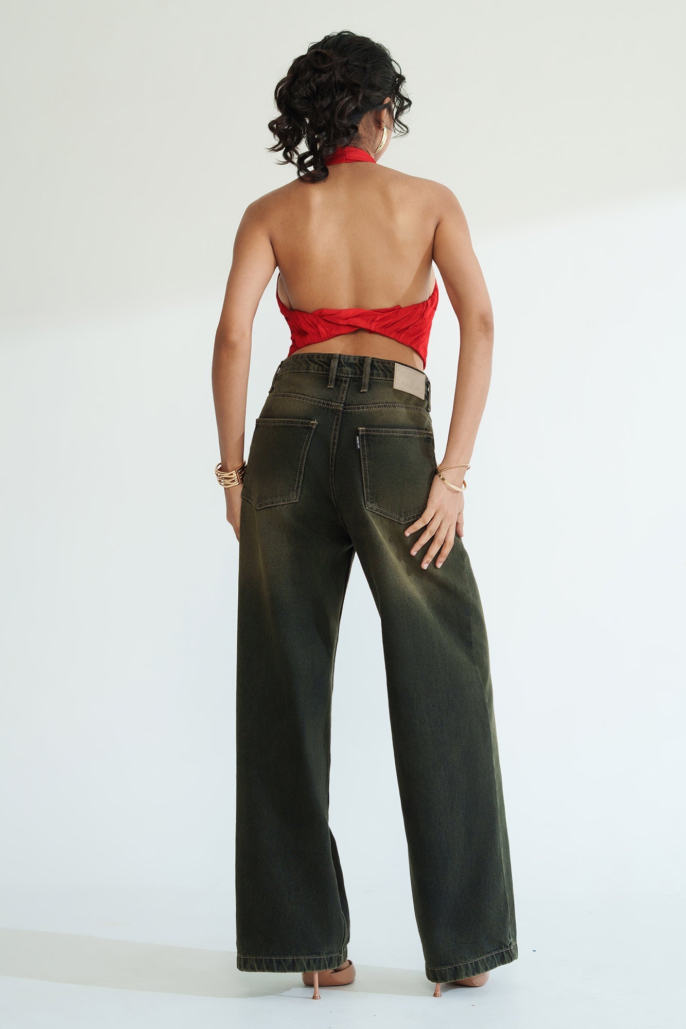 Oakmoss Women's Baggy Straight Jeans