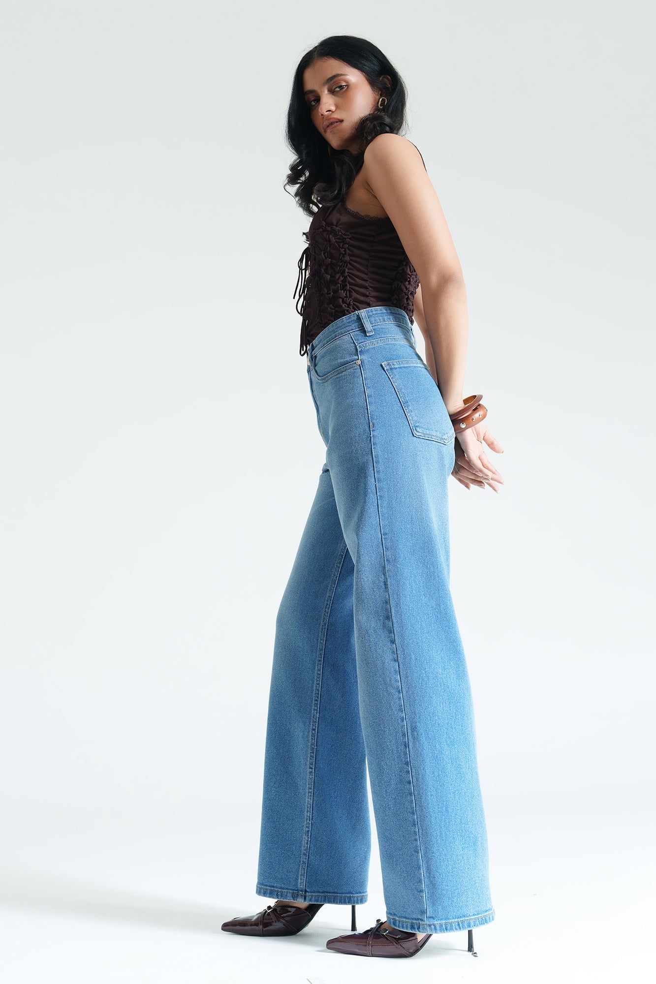 Dew Blue Women's Straight Jeans