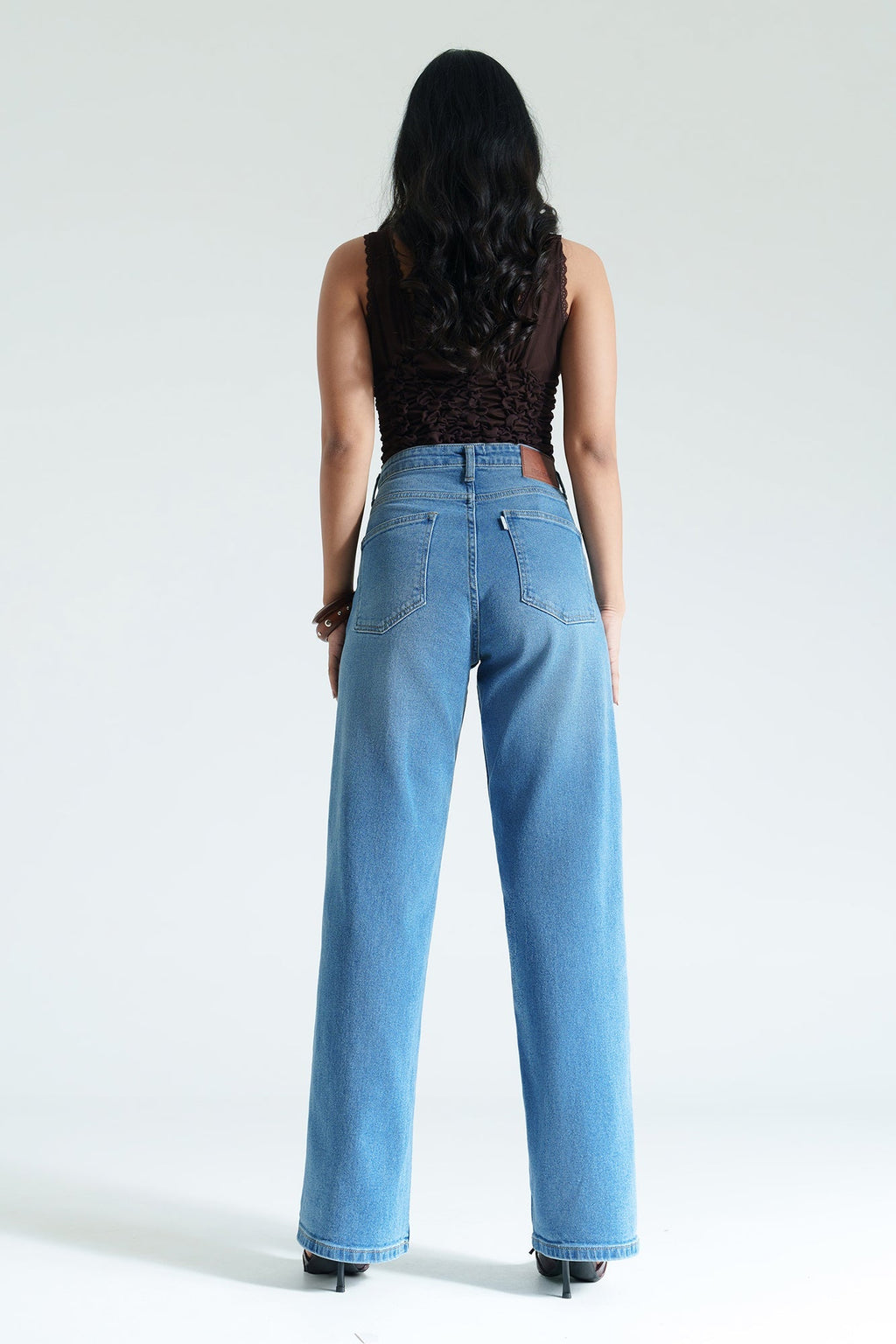 Dew Blue Women's Straight Jeans