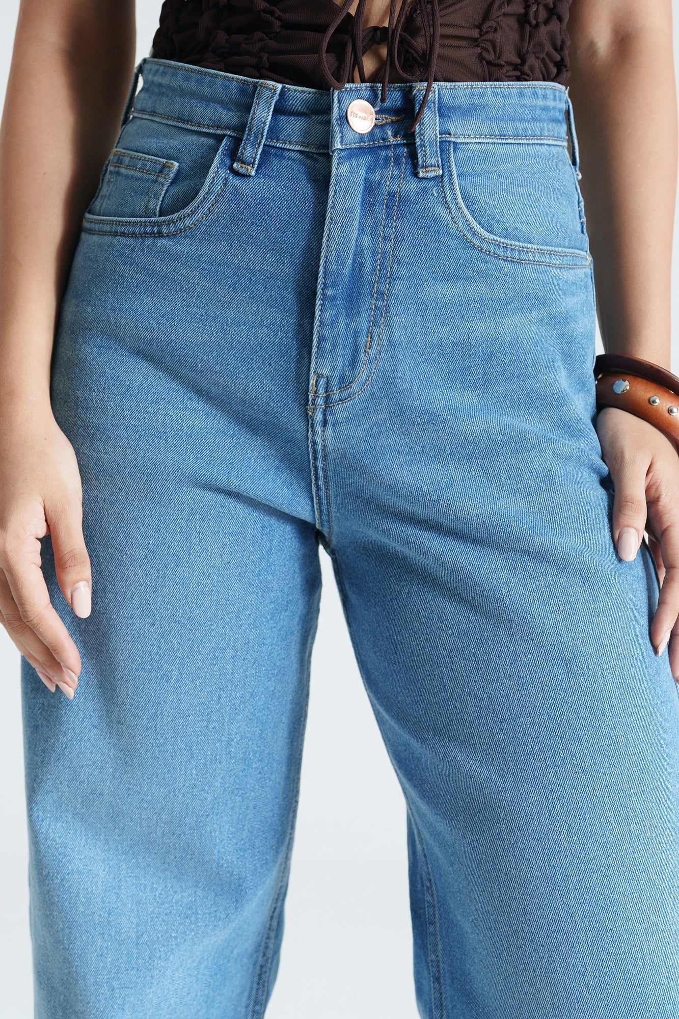 Dew Blue Women's Straight Jeans