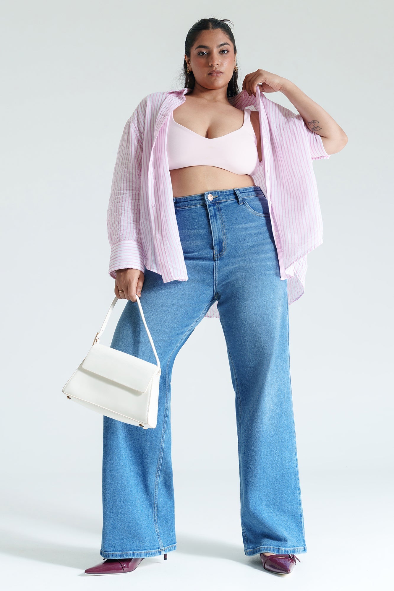 Curve Chill Blue Straight Jeans