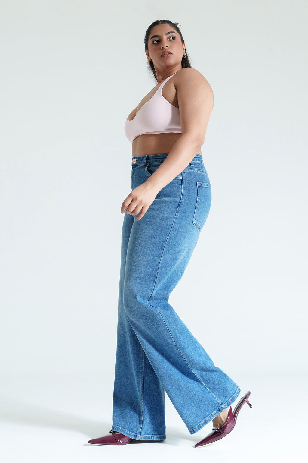 Curve Chill Blue Straight Jeans