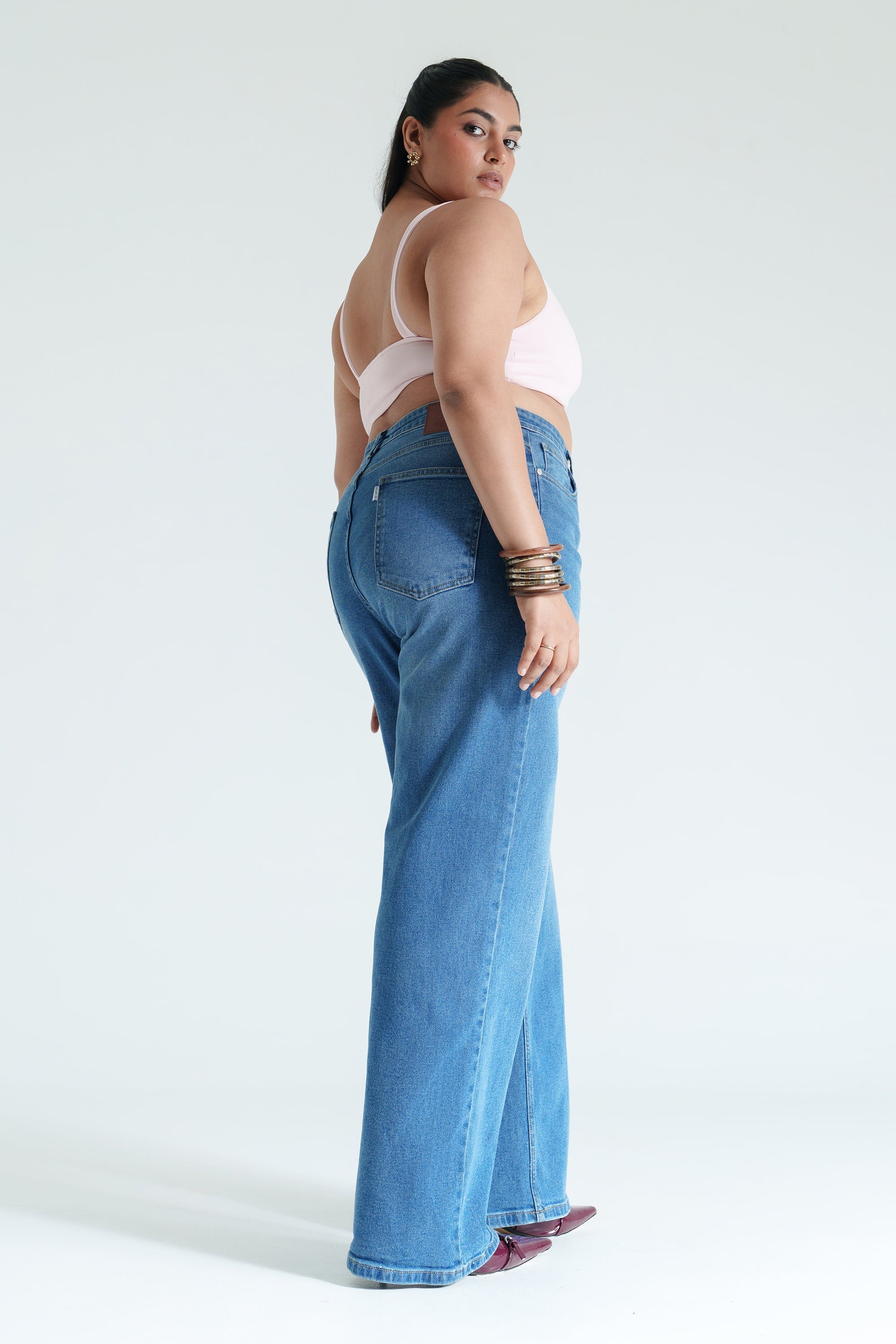Curve Chill Blue Straight Jeans