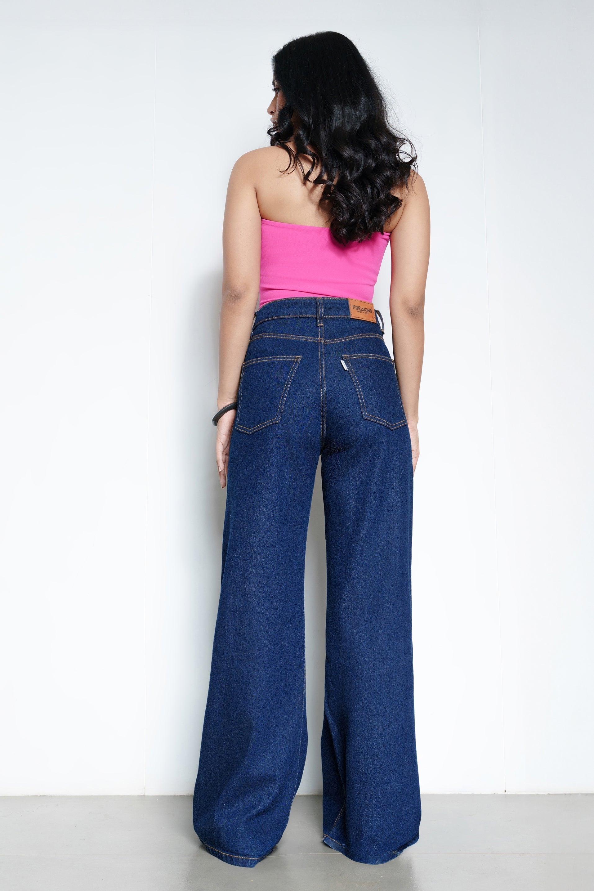 Classic Indigo Women's Wide Jeans