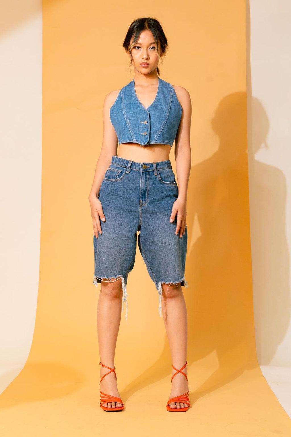 70's Ripped Bermuda Shorts