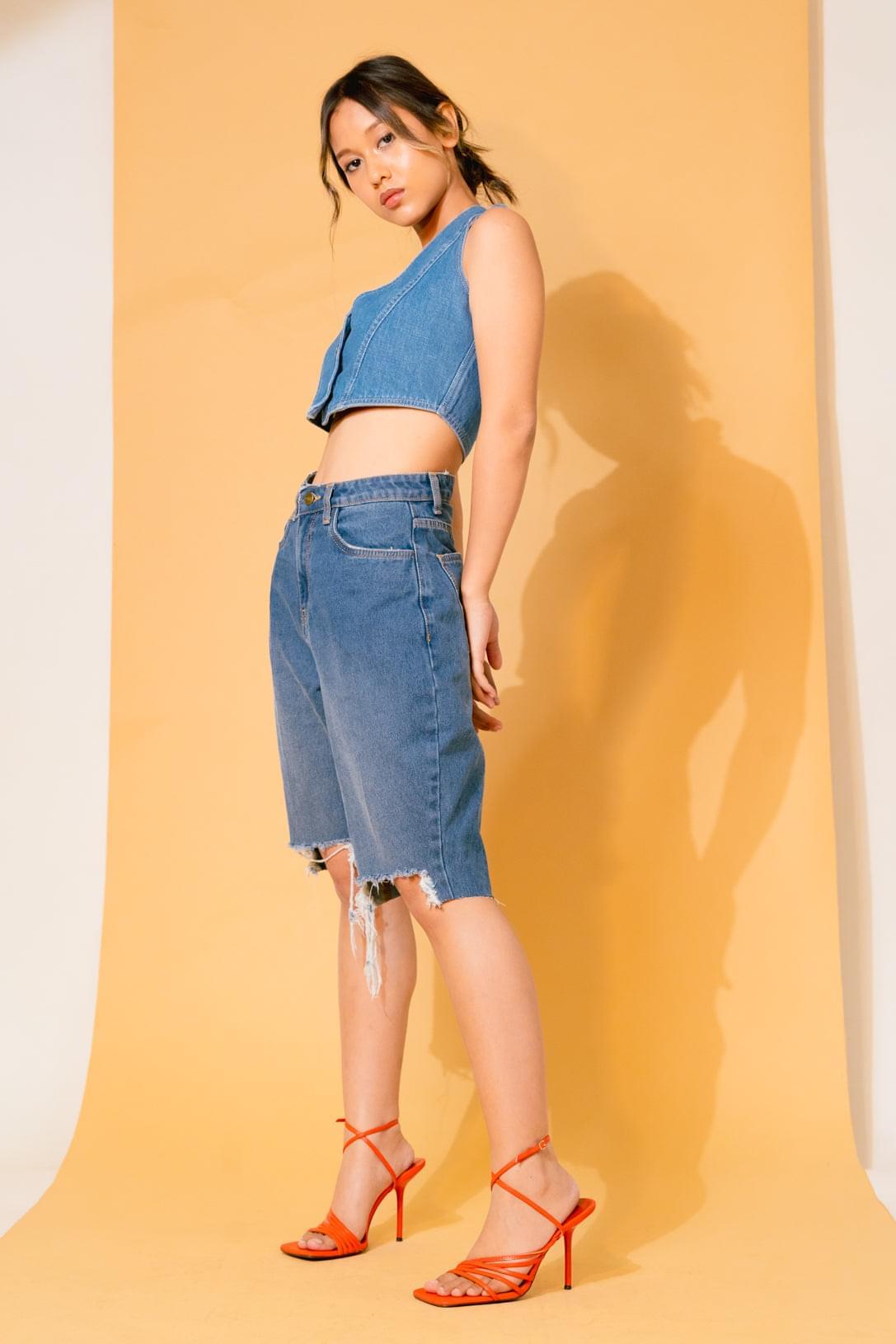 70's Ripped Bermuda Shorts