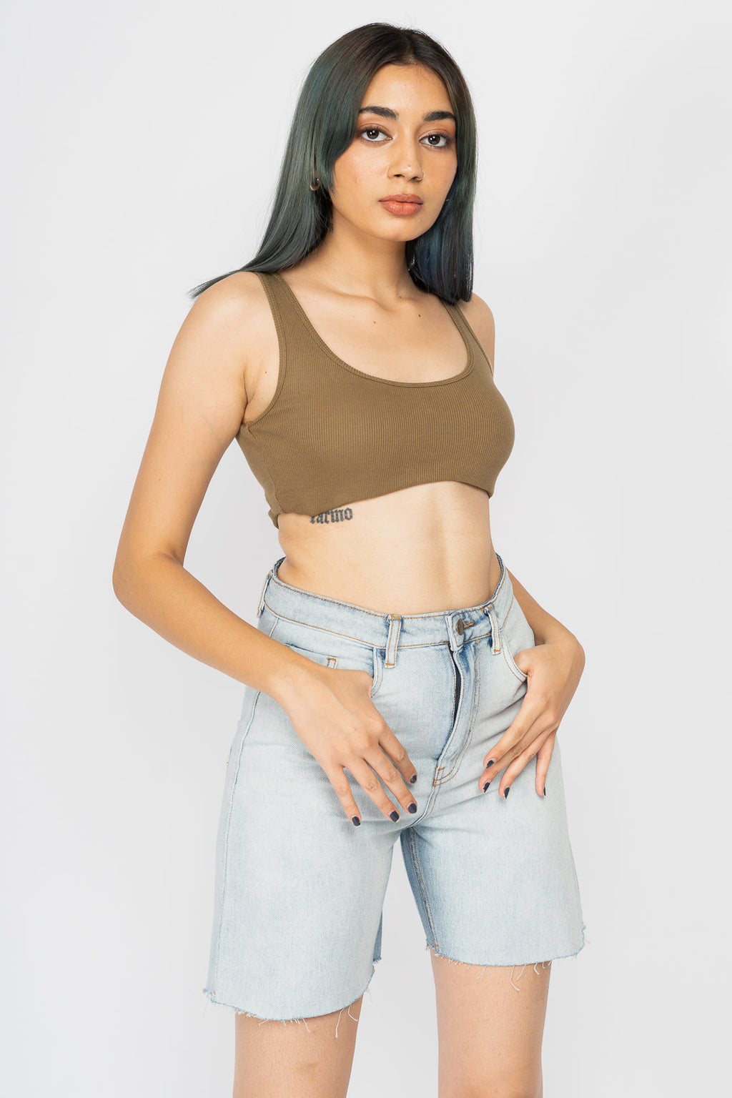 Light Ice Blue Bermuda Shorts