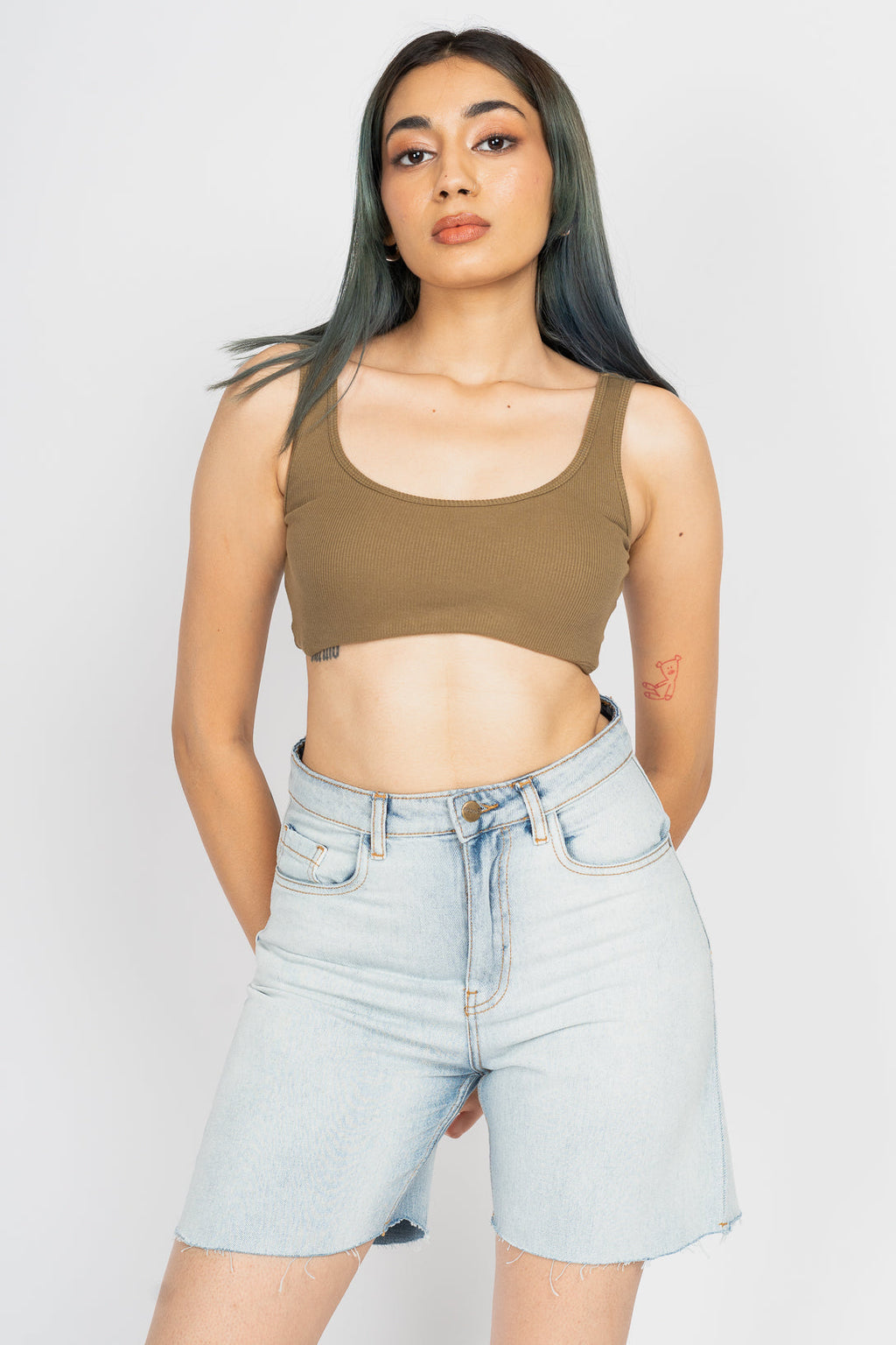 Light Ice Blue Bermuda Shorts
