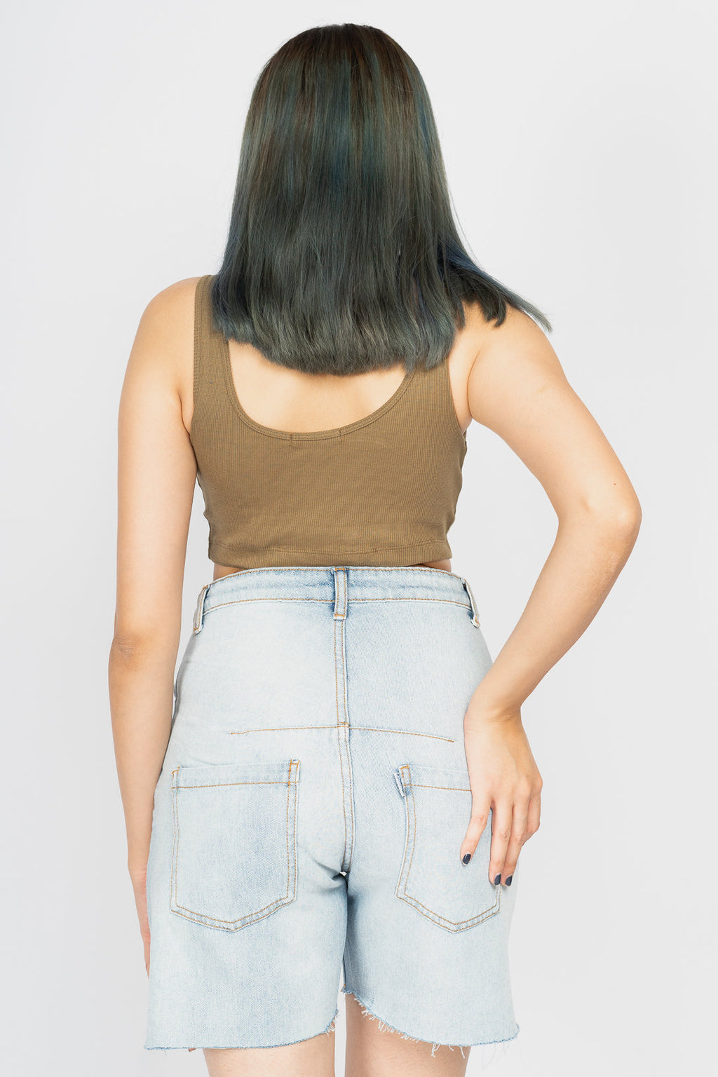 Light Ice Blue Bermuda Shorts