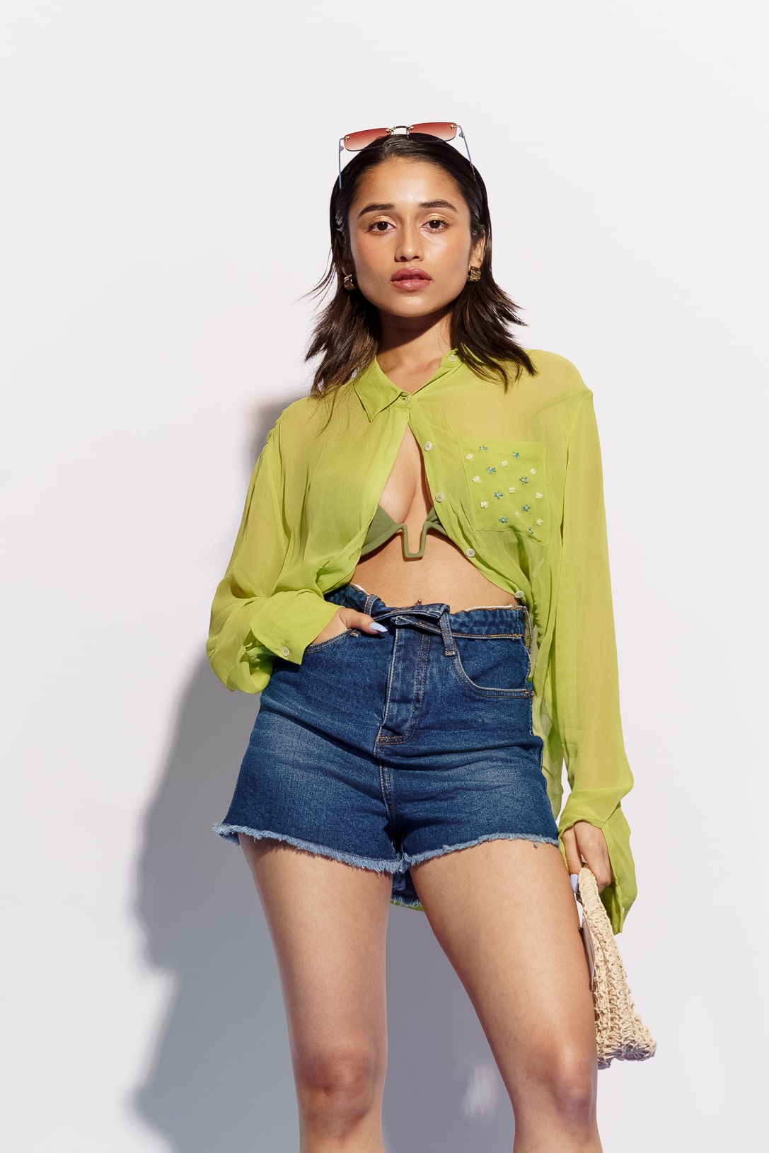 Upturned Waist Shorts