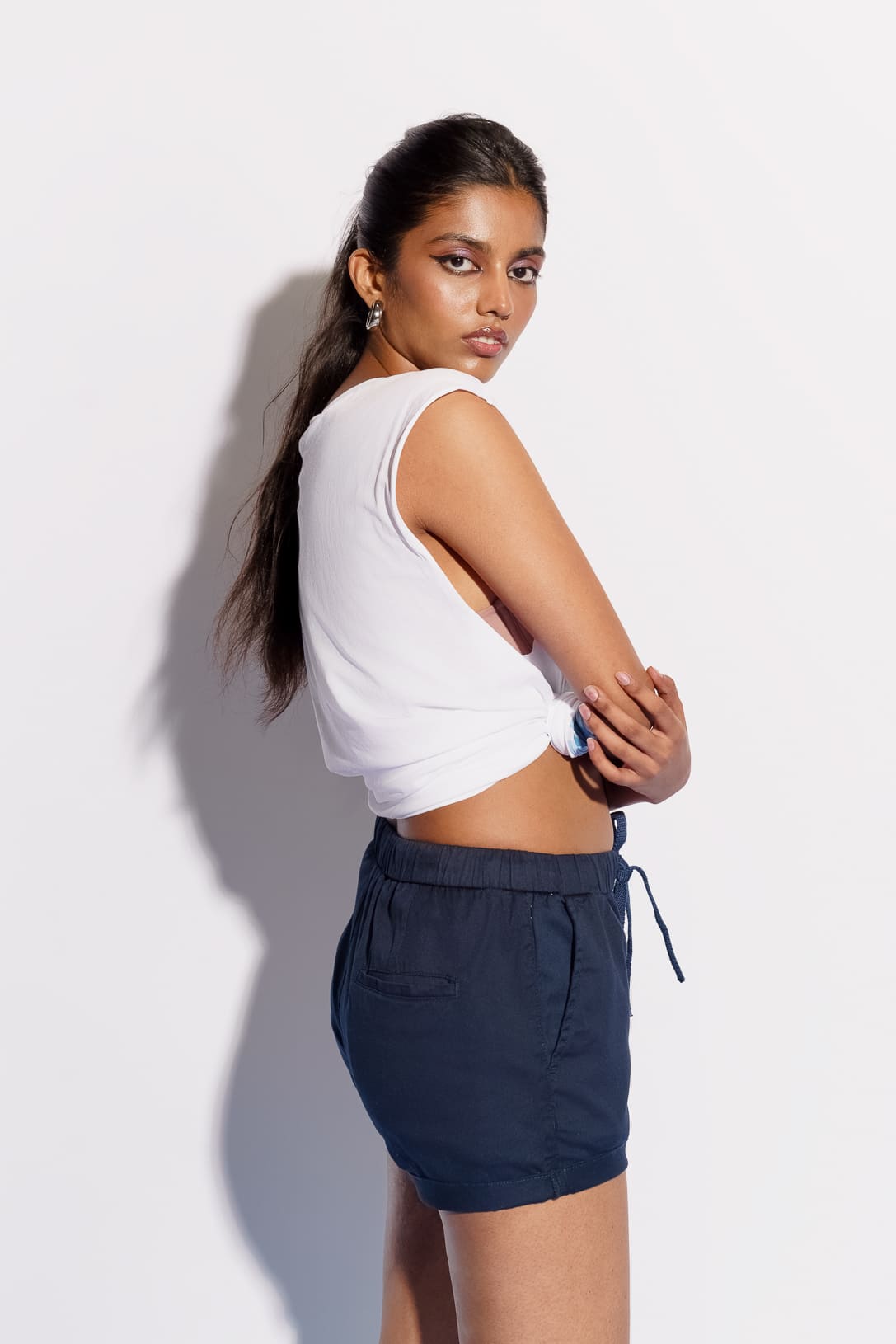 Navy Running Shorts