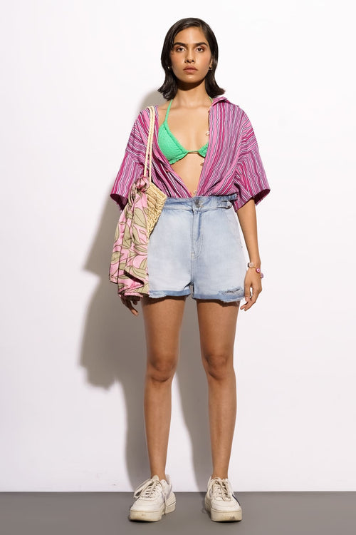 Adjustable Folded Shorts