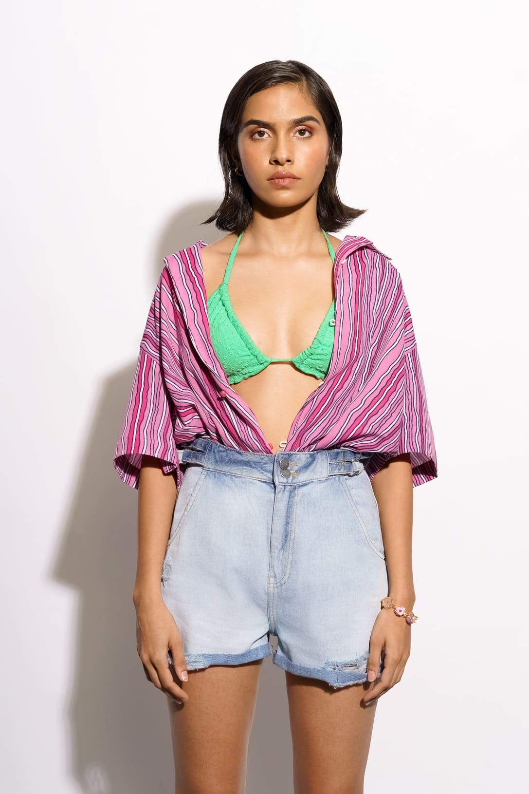 Adjustable Folded Shorts