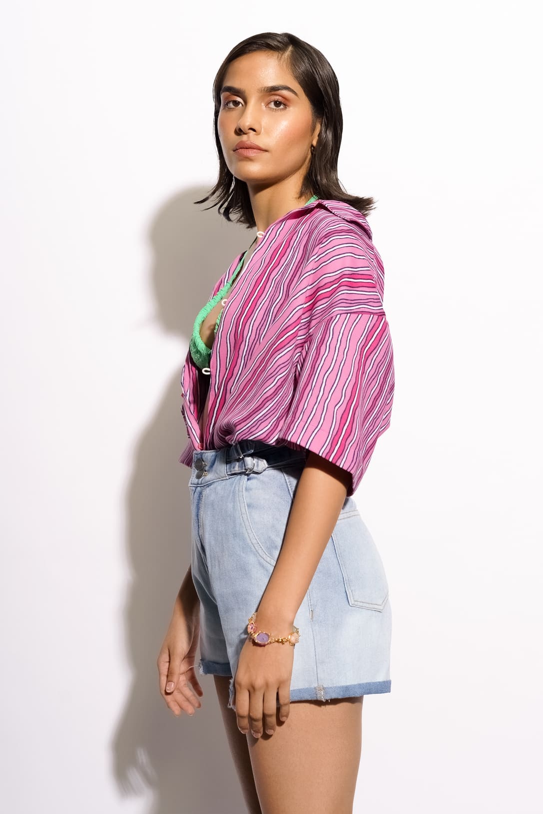 Adjustable Folded Shorts