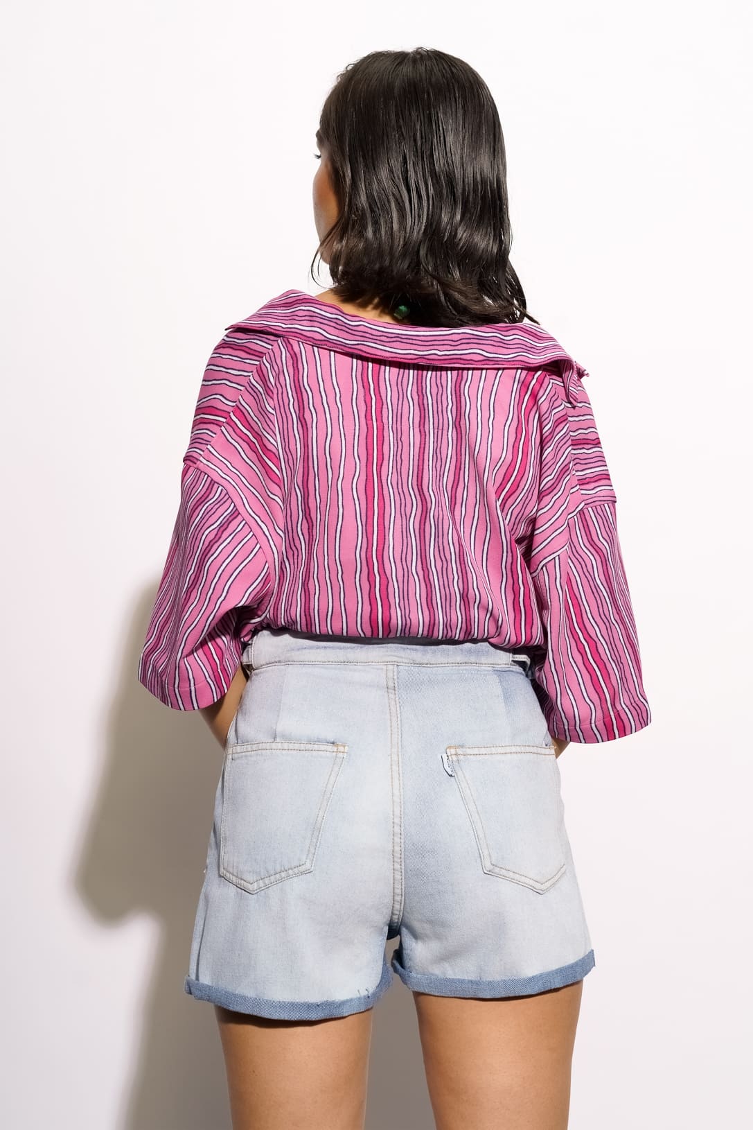 Adjustable Folded Shorts