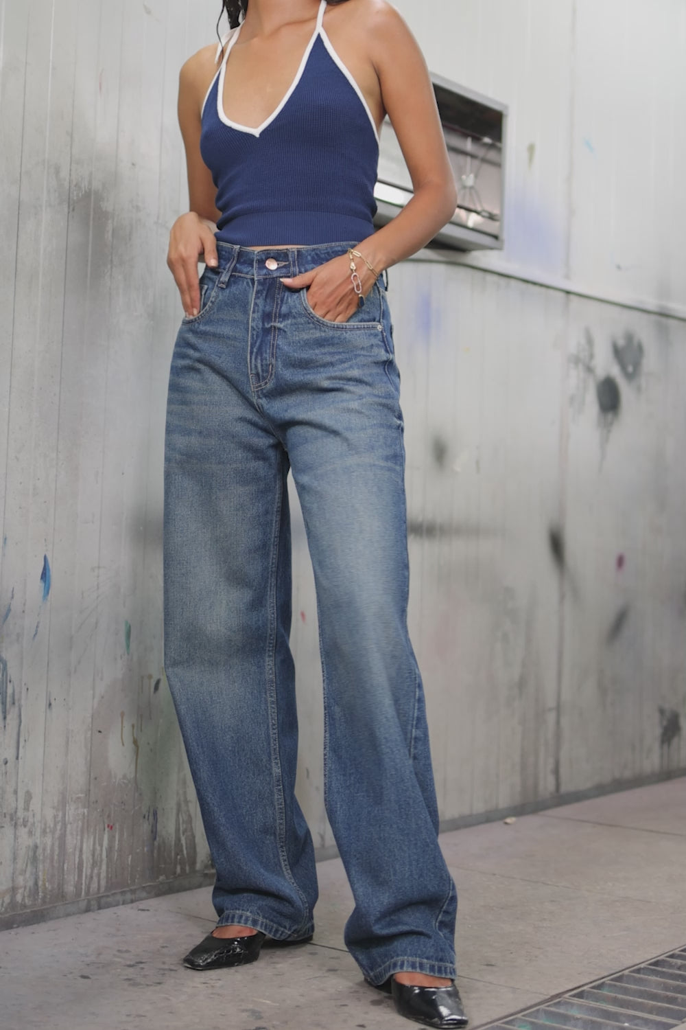 Regal Blue Women's Straight Jeans