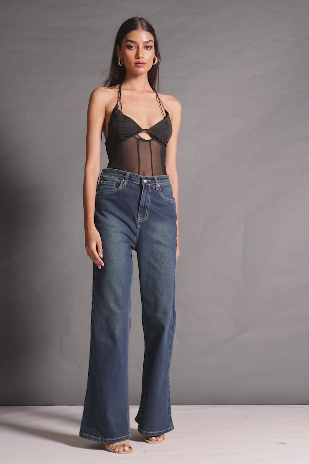 Rustic Blue Bootcut Jeans